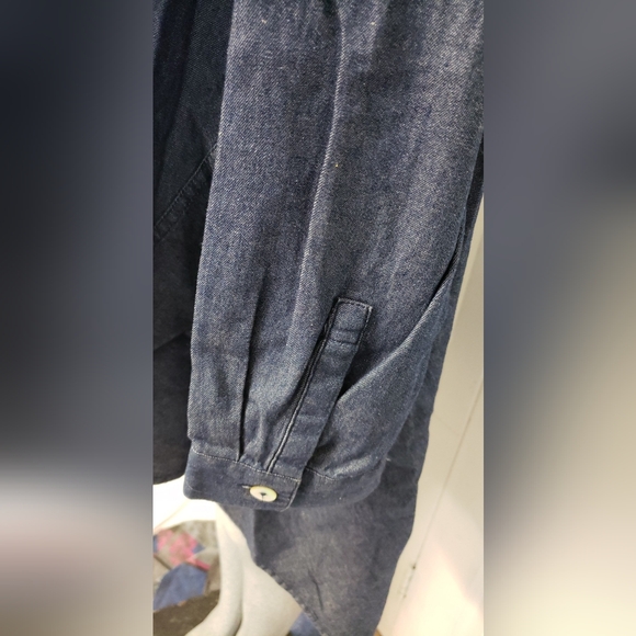 1XL High-Low Denim Shirt - Picture 3 of 7